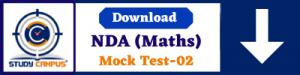 Download NDA Maths Mock Test-01